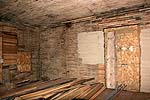 Interior of Cottage - lathing & mortar